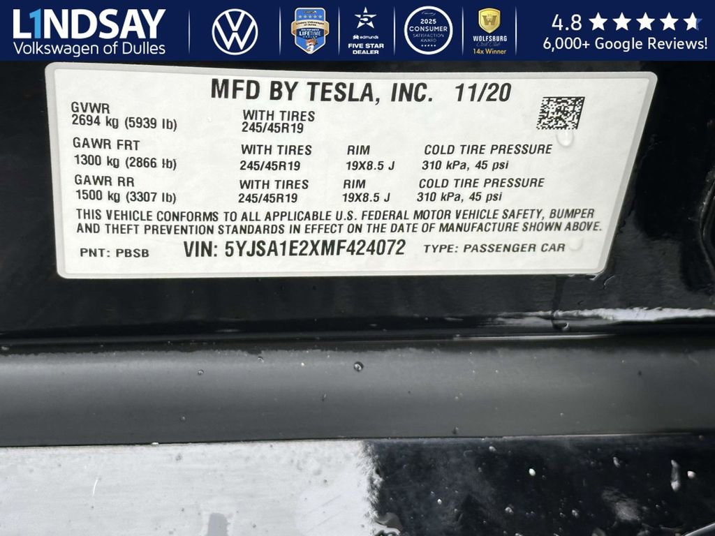 Used 2021 Tesla Model S Long Range image 28