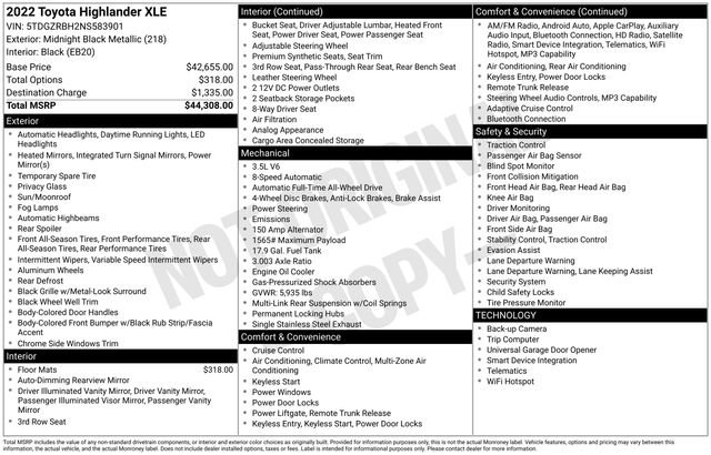 Used 2022 Toyota Highlander XLE image 4