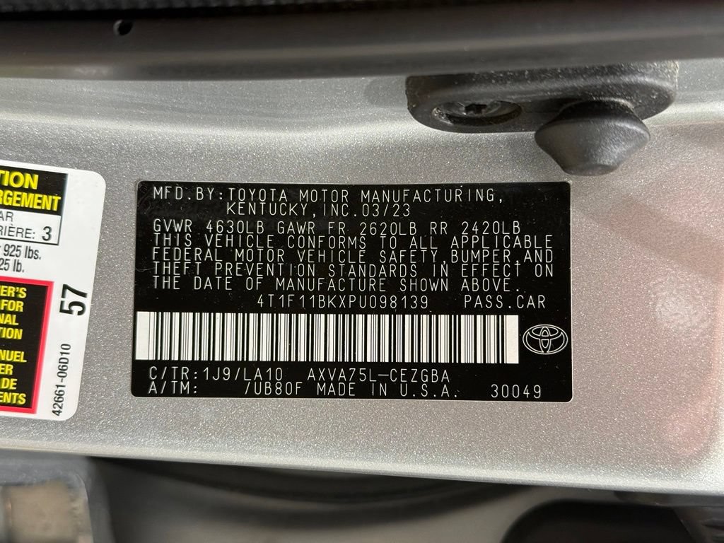 Certified 2023 Toyota Camry XLE w/ Cold Weather Package AWD/4WD image 31
