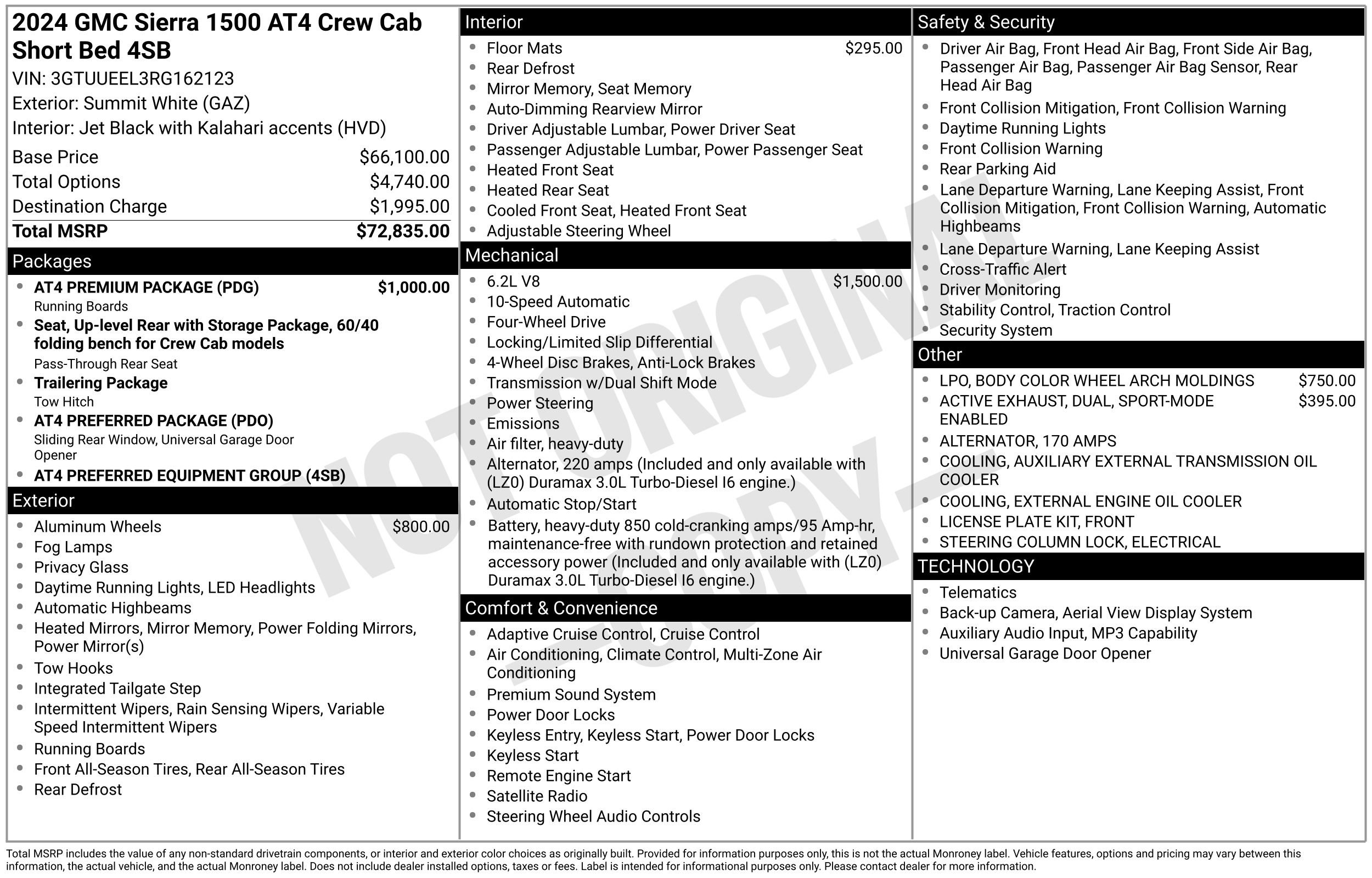 Used 2024 GMC Sierra 1500 AT4 w/ AT4 Premium Package AWD/4WD image 44