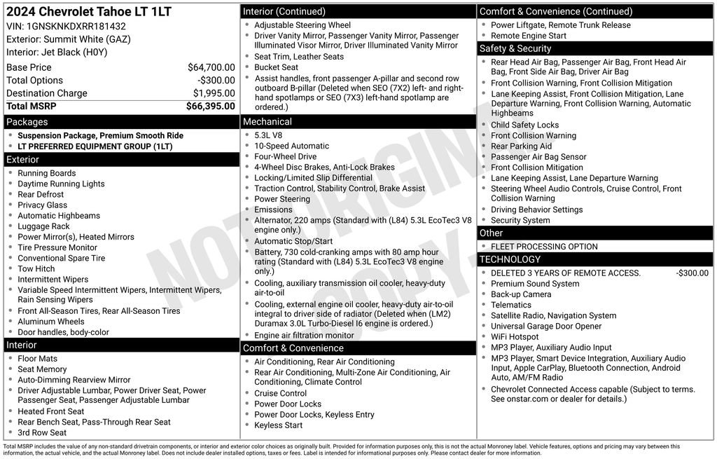 Used 2024 Chevrolet Tahoe LT AWD/4WD image 9