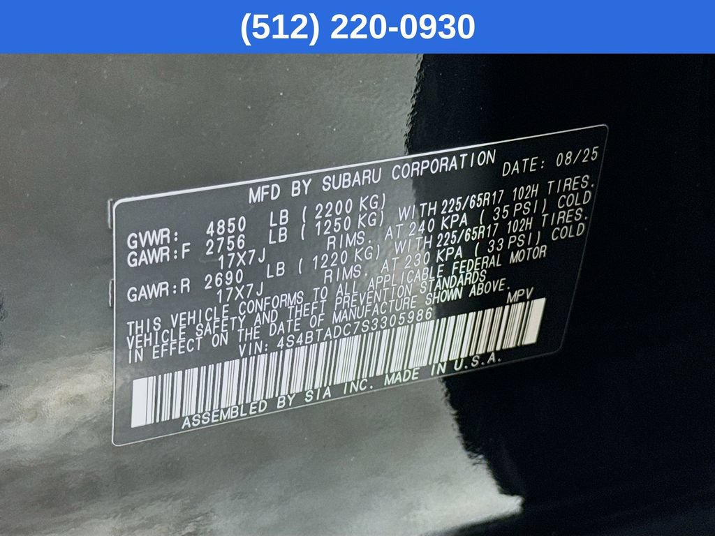 Certified 2025 Subaru Outback Premium AWD/4WD image 40