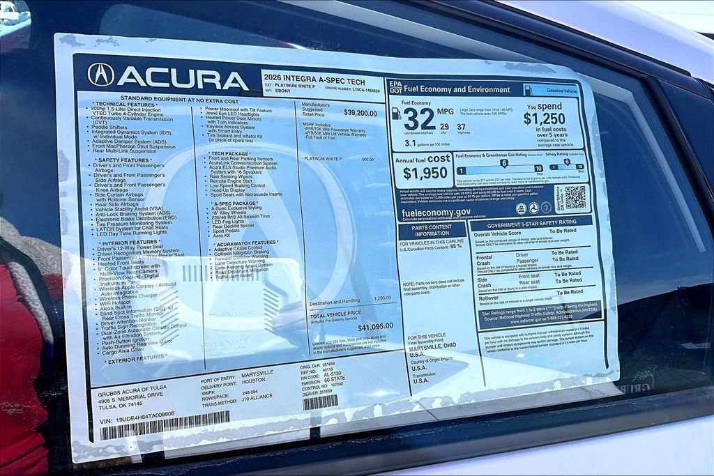 New 2026 Acura Integra A-Spec image 28