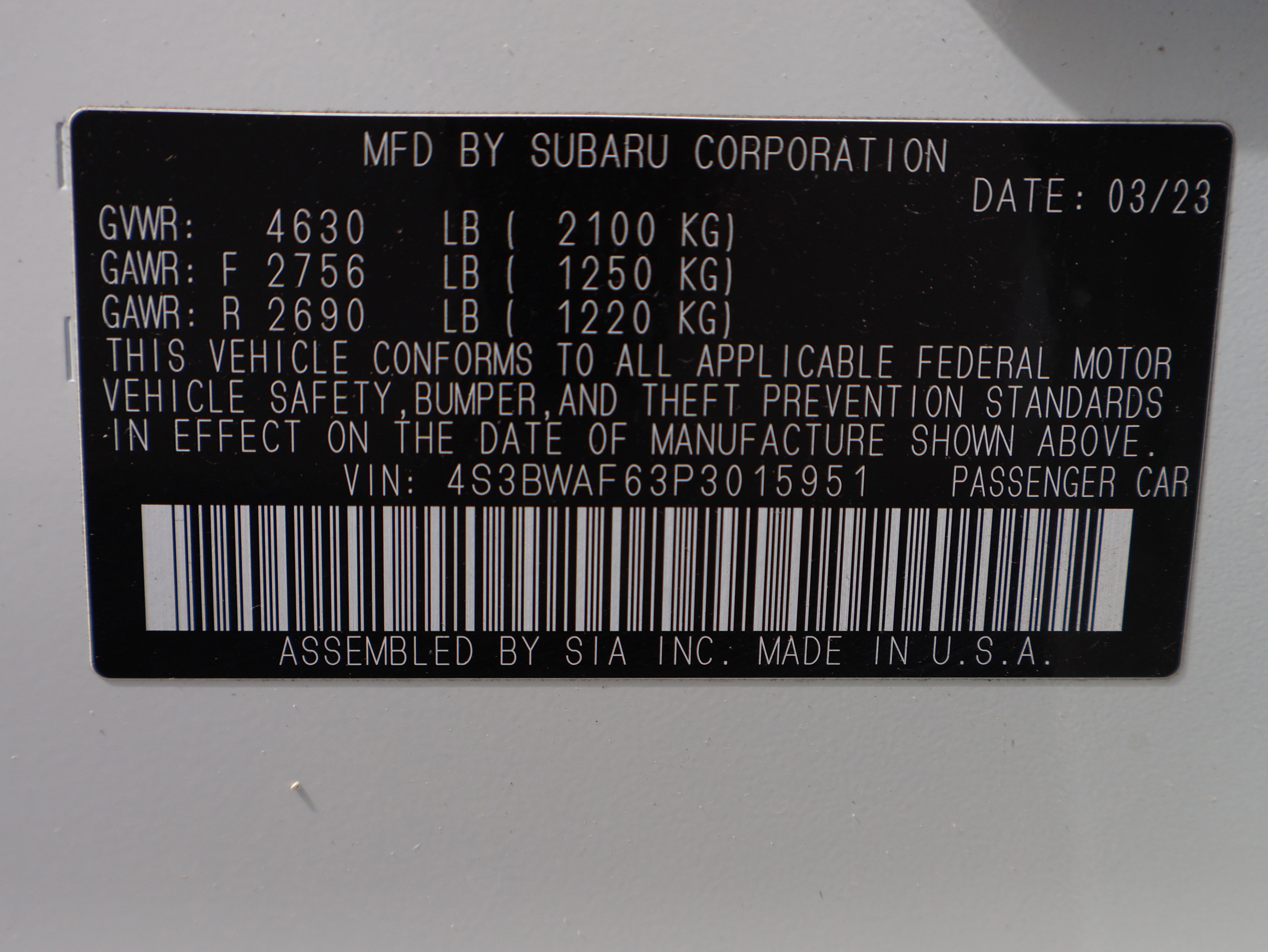 Used 2023 Subaru Legacy Premium AWD/4WD image 46