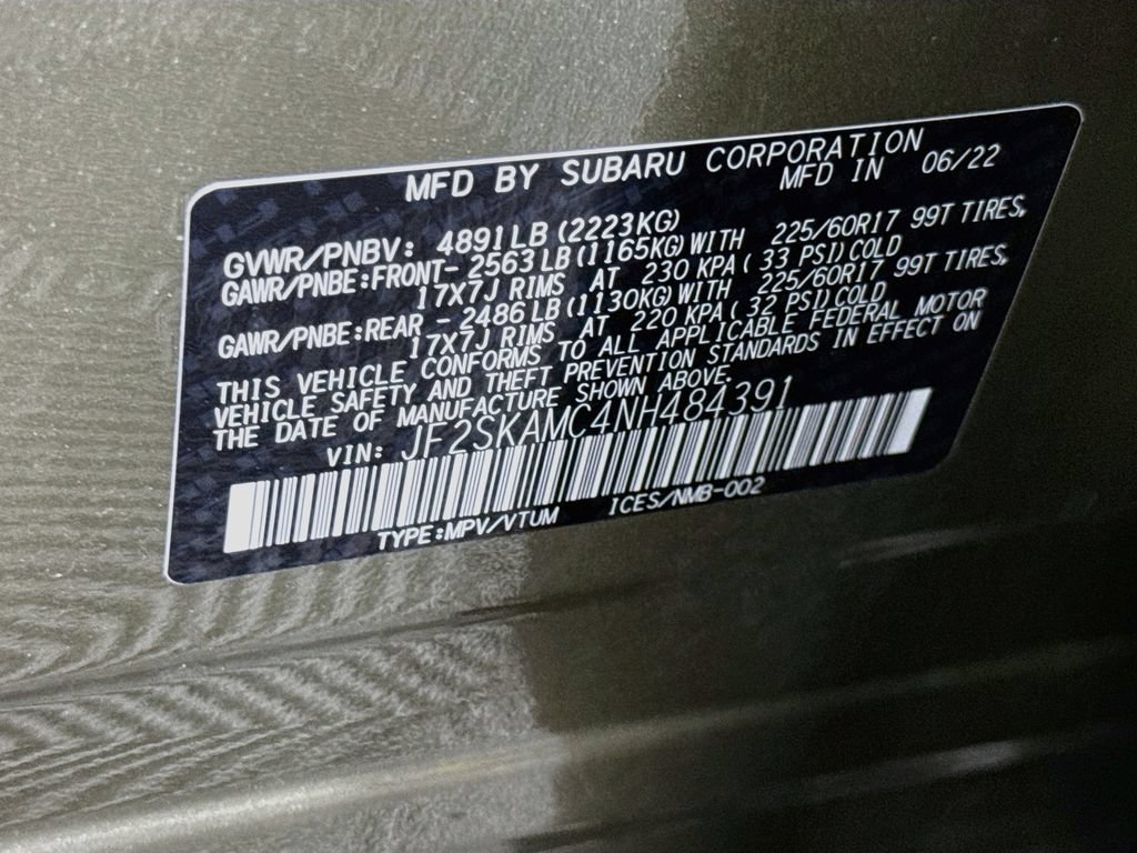 Certified 2022 Subaru Forester Wilderness AWD/4WD image 38