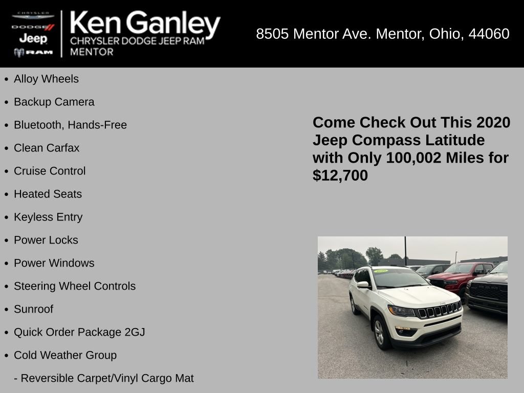 Used 2020 Jeep Compass Latitude w/ Cold Weather Group AWD/4WD image 5