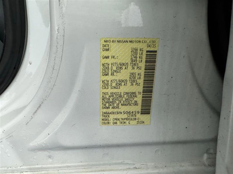 Used 2015 Nissan Titan SV w/ SV Value Truck Package image 25