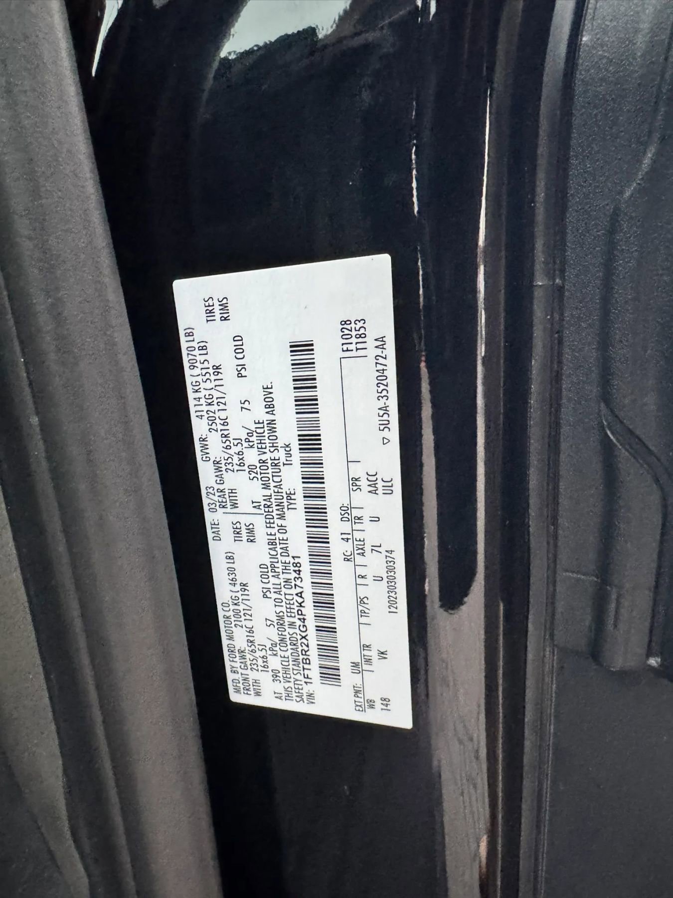 Used 2023 Ford Transit 250 148 High Roof AWD w/ Load Area Protection Package image 32