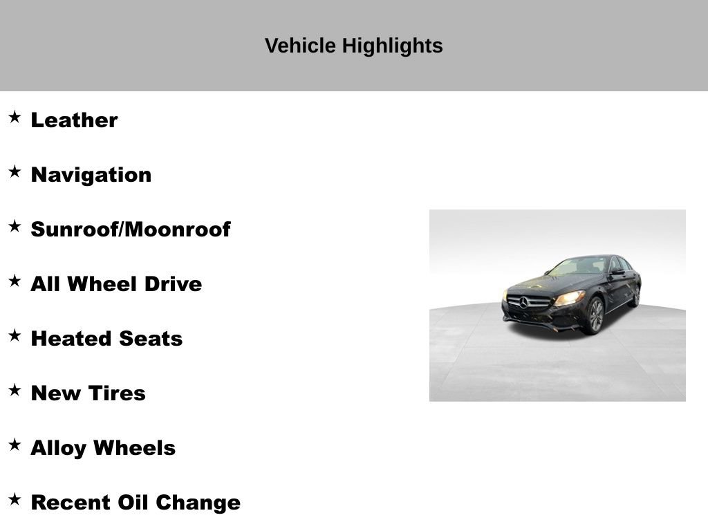 Used 2018 Mercedes-Benz C 300 4MATIC Sedan image 9