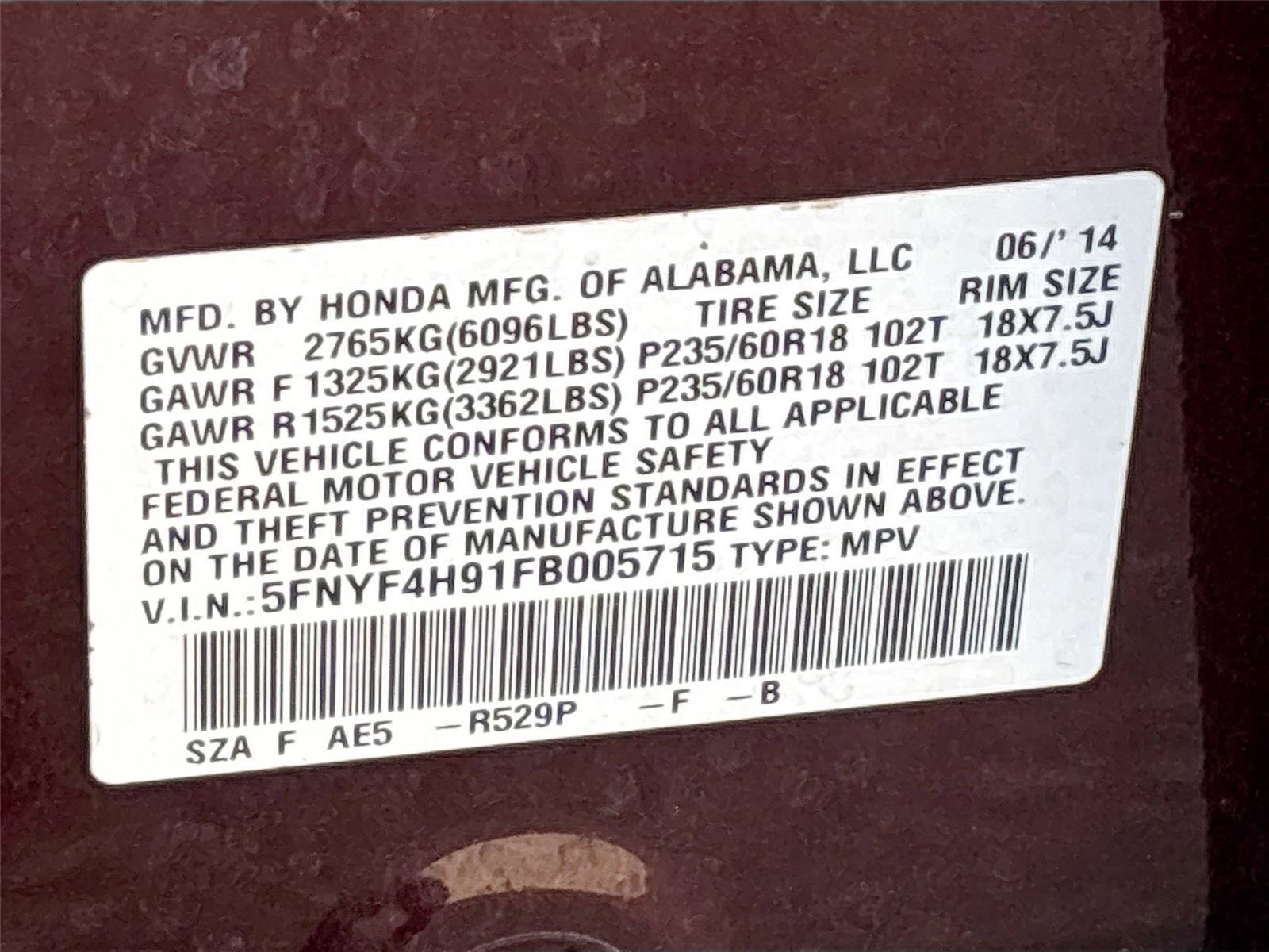 Used 2015 Honda Pilot Touring image 36