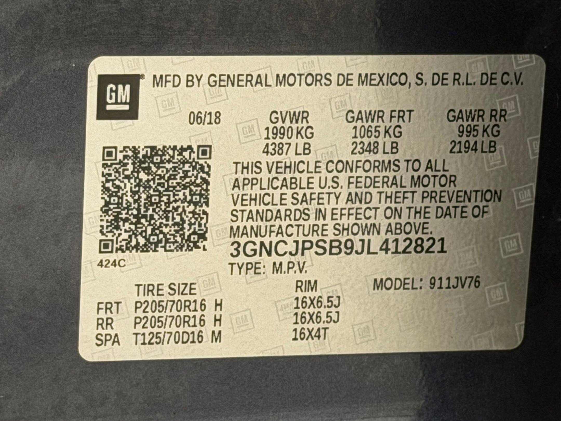 Used 2018 Chevrolet Trax LT w/ LT Convenience Package AWD/4WD image 29