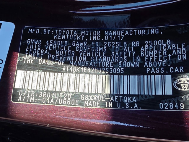 Used 2017 Toyota Avalon Touring w/ Carpet Mat Package image 35