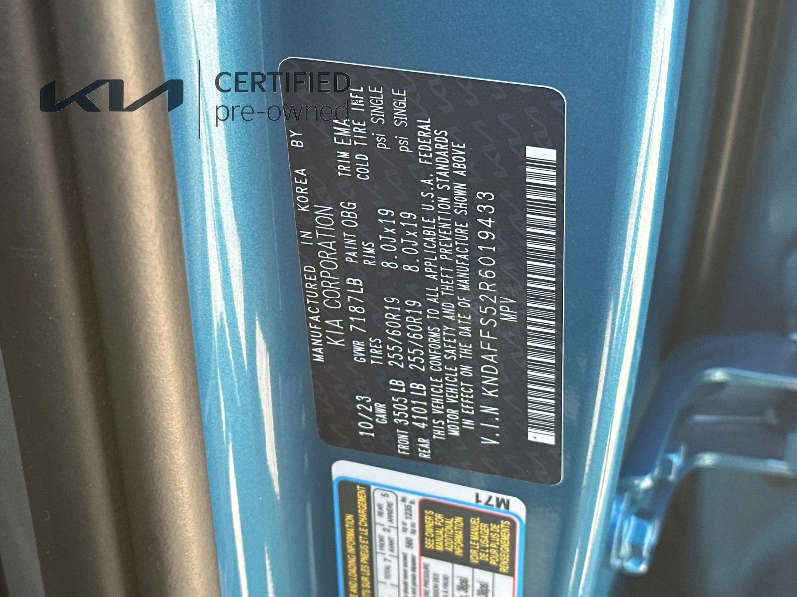 Certified 2024 Kia EV9 Wind AWD/4WD image 29