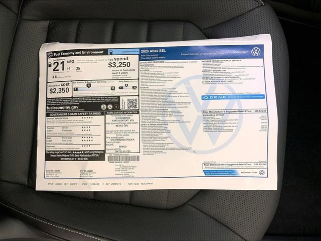 New 2026 Volkswagen Atlas SEL image 15