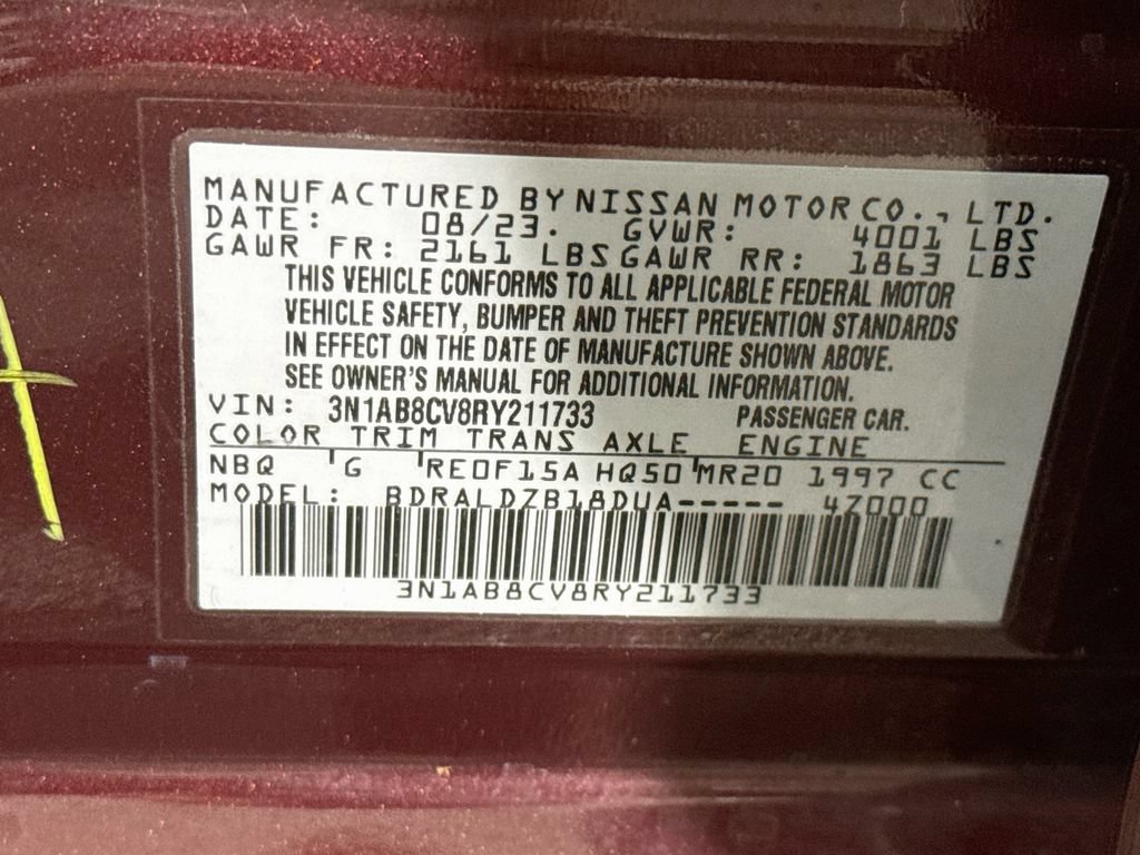 Used 2024 Nissan Sentra SV FWD image 33