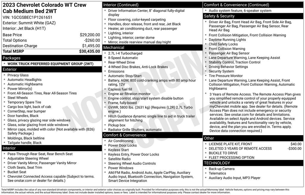 Used 2023 Chevrolet Colorado W/T image 17