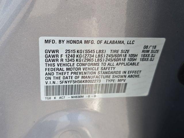 Used 2019 Honda Pilot EX-L image 36