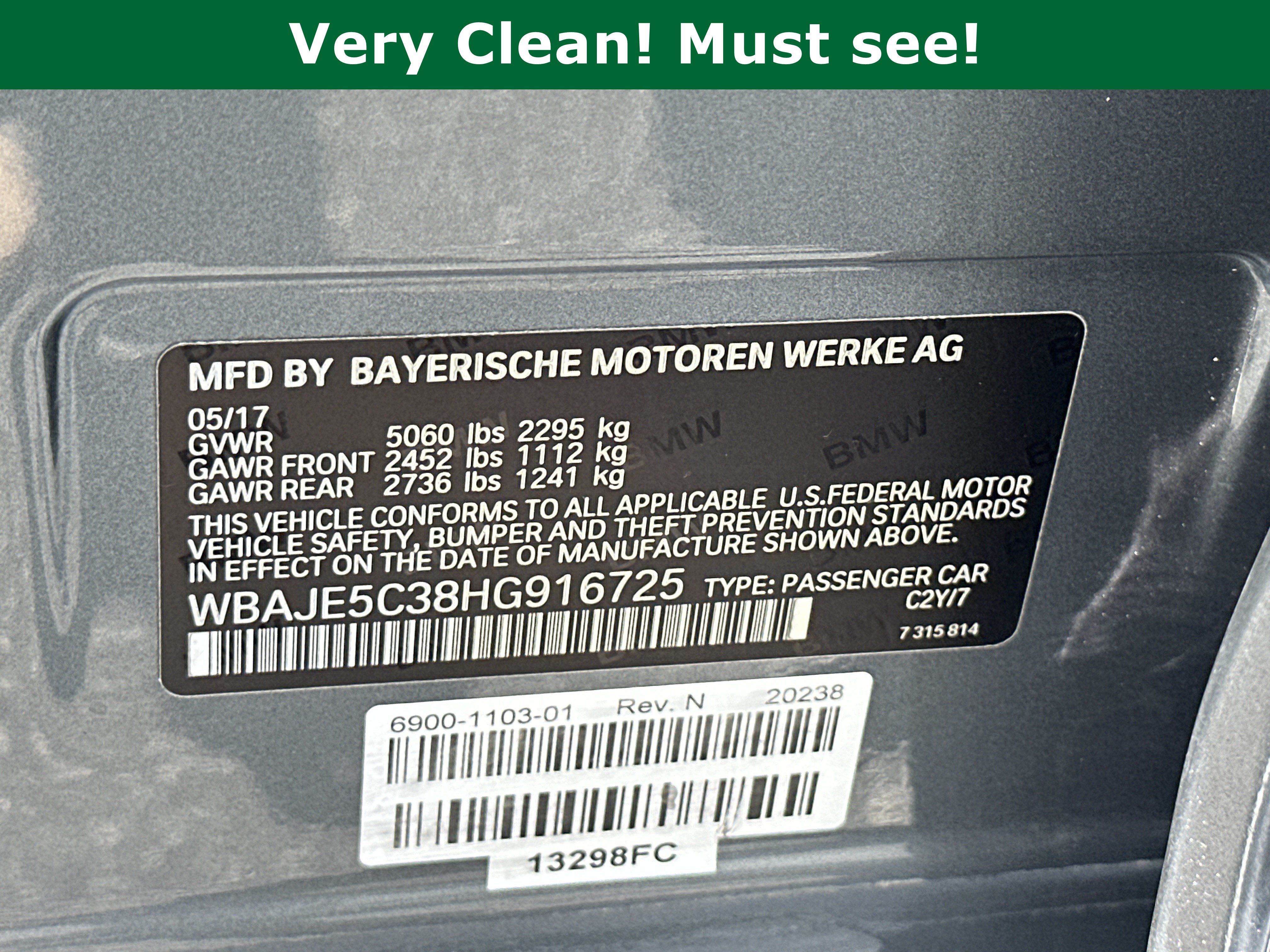 Used 2017 BMW 540i RWD image 37