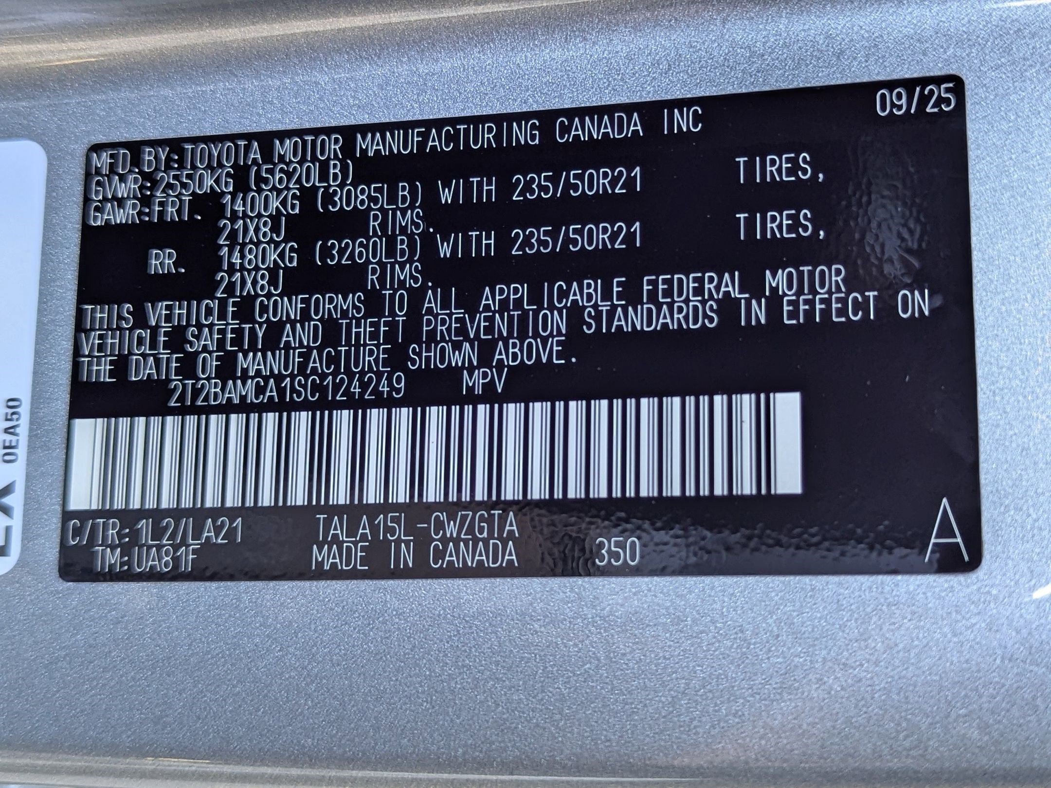 New 2025 Lexus RX 350 AWD image 20