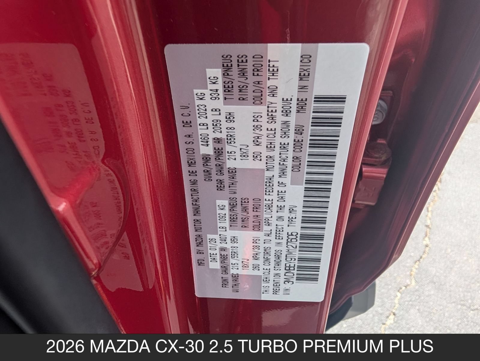 New 2026 MAZDA CX-30 2.5 Turbo w/ Premium Plus Pkg AWD/4WD image 35