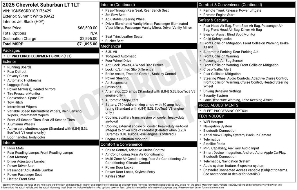 Used 2025 Chevrolet Suburban LT AWD/4WD image 30