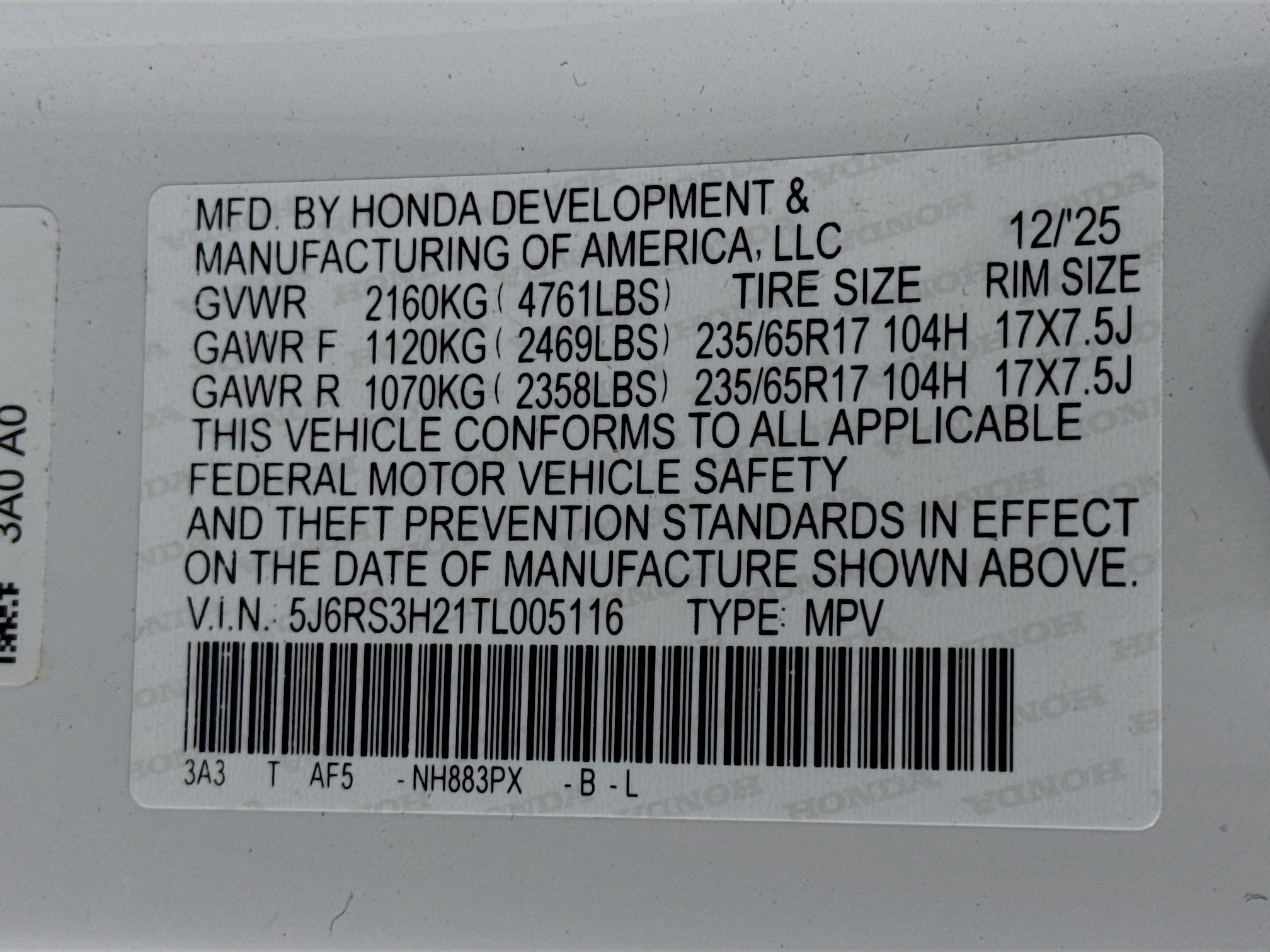 Certified 2026 Honda CR-V LX image 29