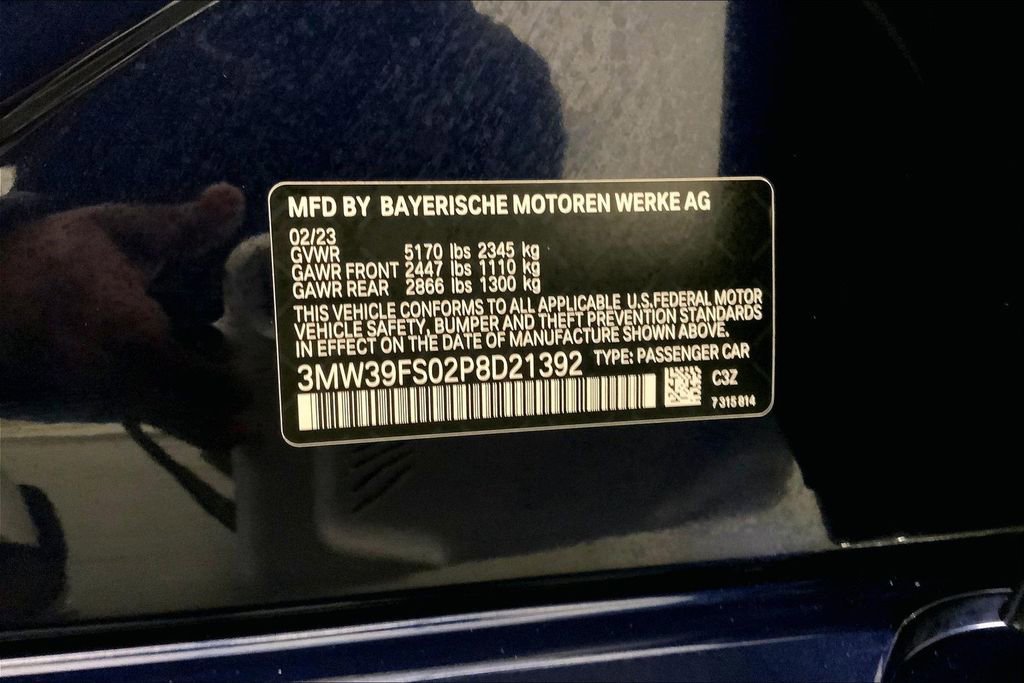 Certified 2023 BMW 330e xDrive w/ M Sport Package AWD/4WD image 32