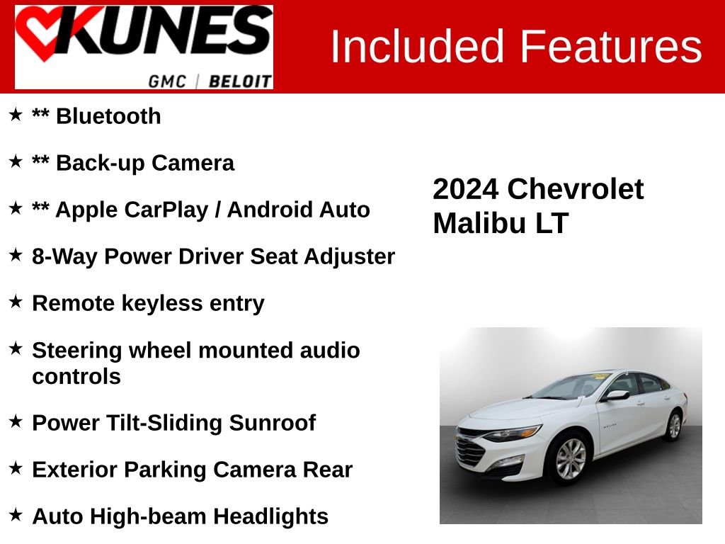 Used 2024 Chevrolet Malibu LT image 2