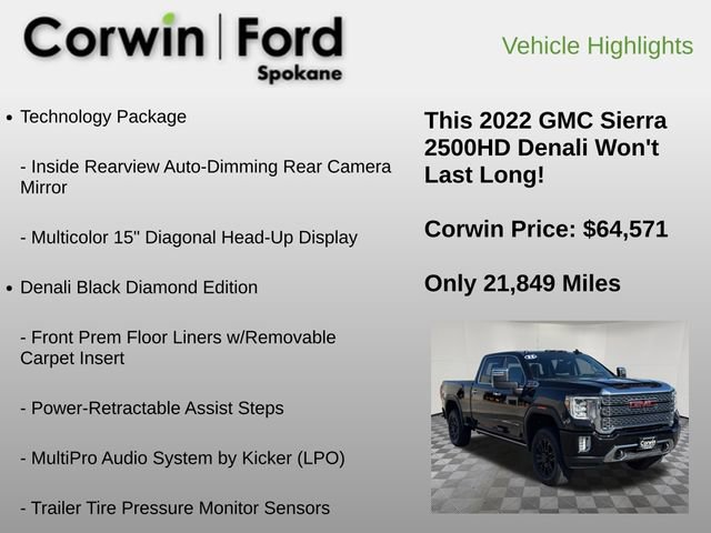Used 2022 GMC Sierra 2500 Denali w/ Denali Black Diamond Edition image 6