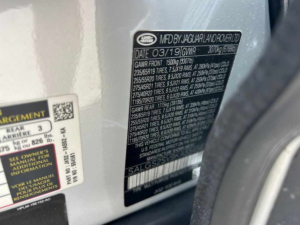 Used 2019 Land Rover Range Rover HSE AWD/4WD image 10