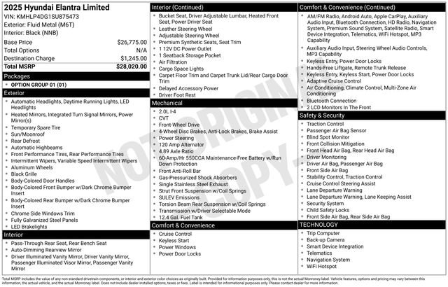 Certified 2025 Hyundai Elantra Limited FWD image 27
