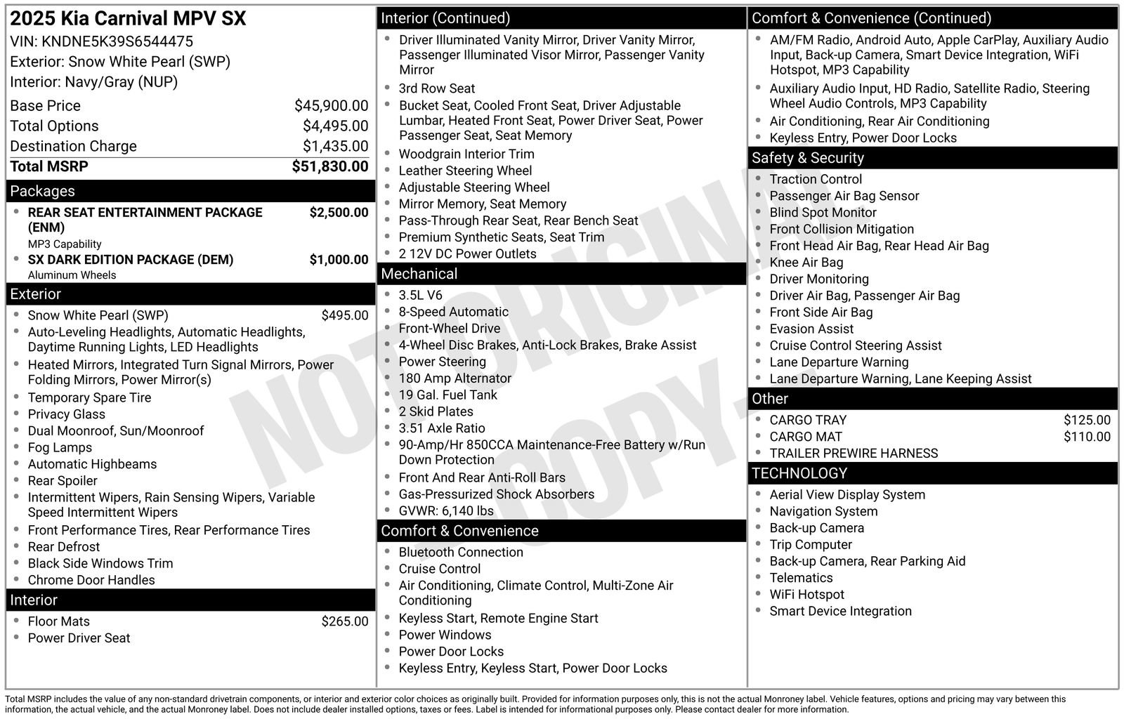 Used 2025 Kia Carnival SX image 6