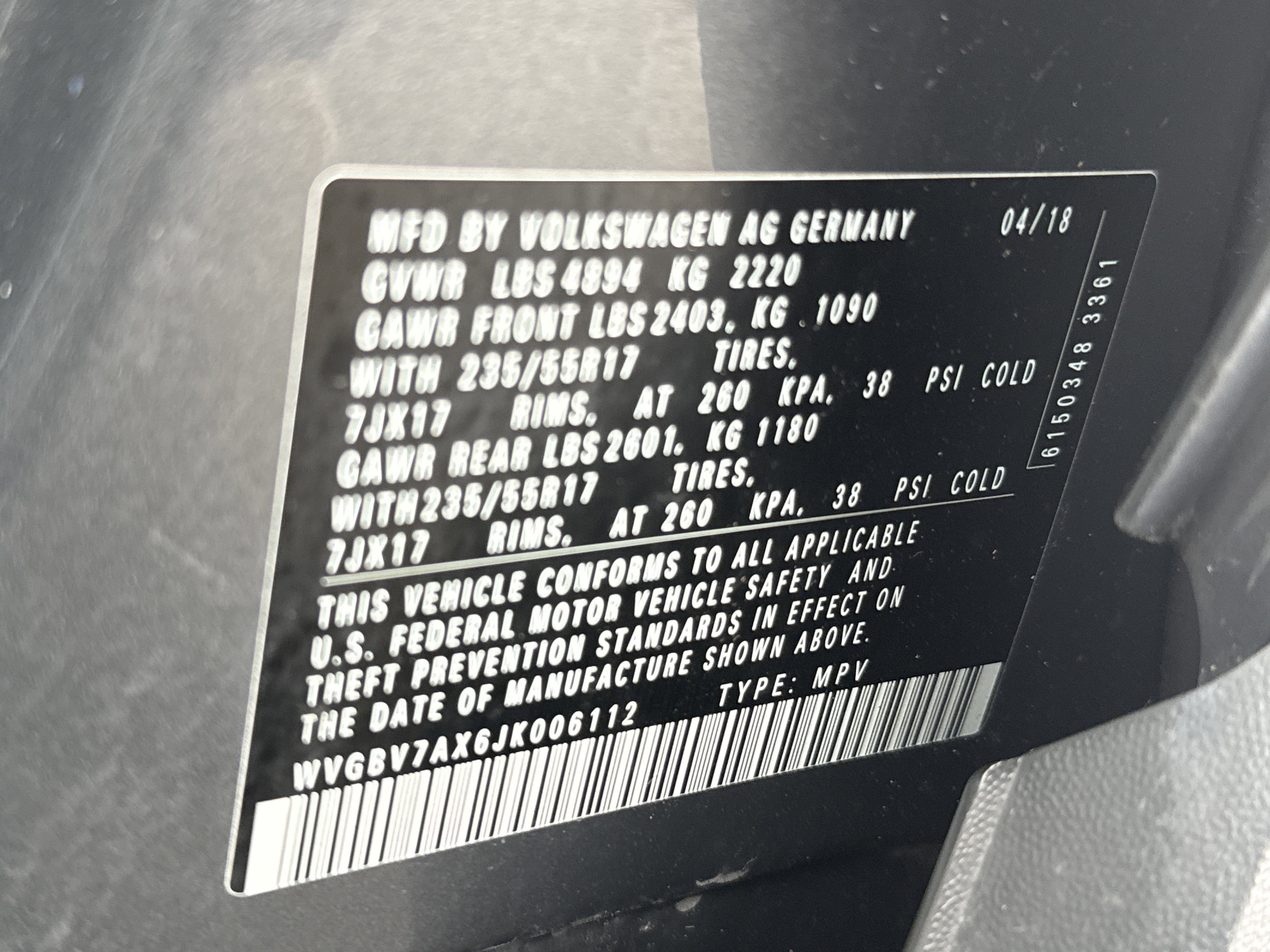 Used 2018 Volkswagen Tiguan Limited w/ Premium Package image 30