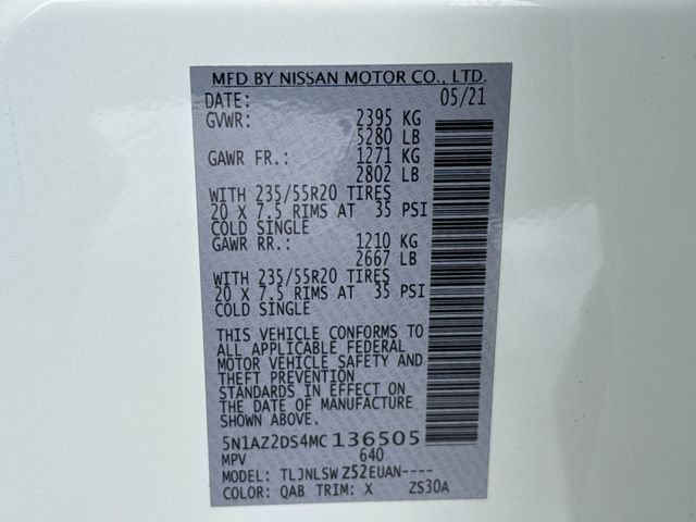 Used 2021 Nissan Murano Platinum w/ Cargo Package image 25