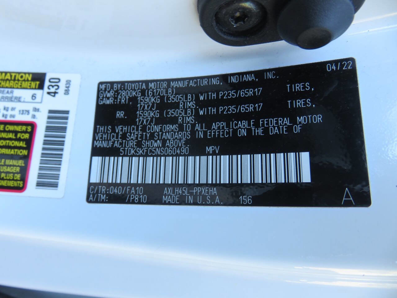 Used 2022 Toyota Sienna LE AWD/4WD image 39