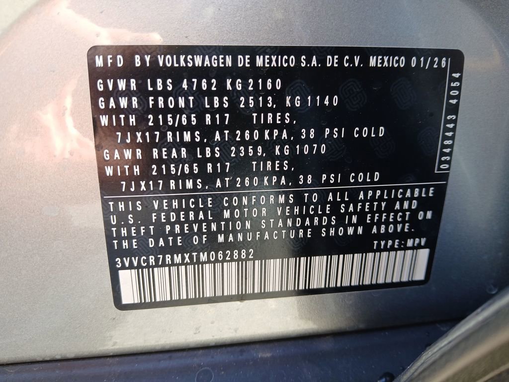 New 2026 Volkswagen Tiguan S image 28