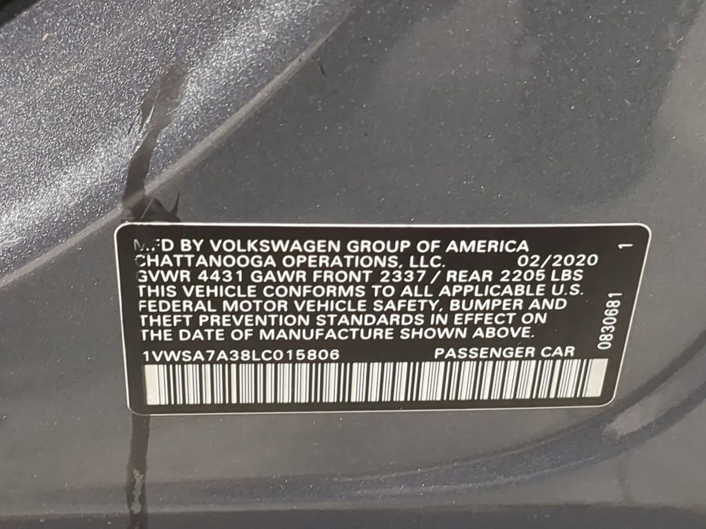 Used 2020 Volkswagen Passat 2.0T SE image 37