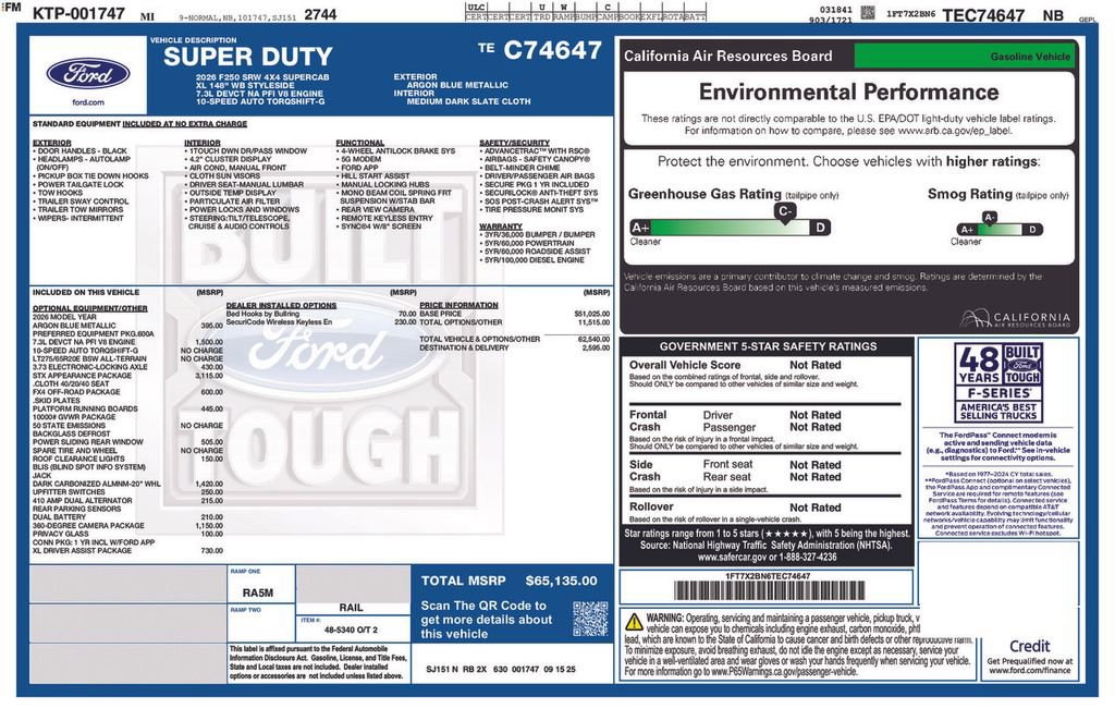 New 2026 Ford F250 XL w/ STX Appearance Package image 38
