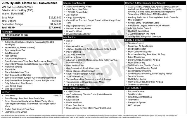 Certified 2025 Hyundai Elantra SEL image 38