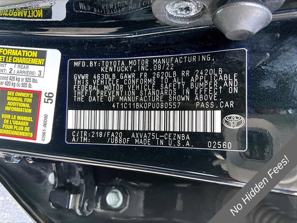 Used 2023 Toyota Camry LE w/ Cold Weather Package AWD/4WD image 29
