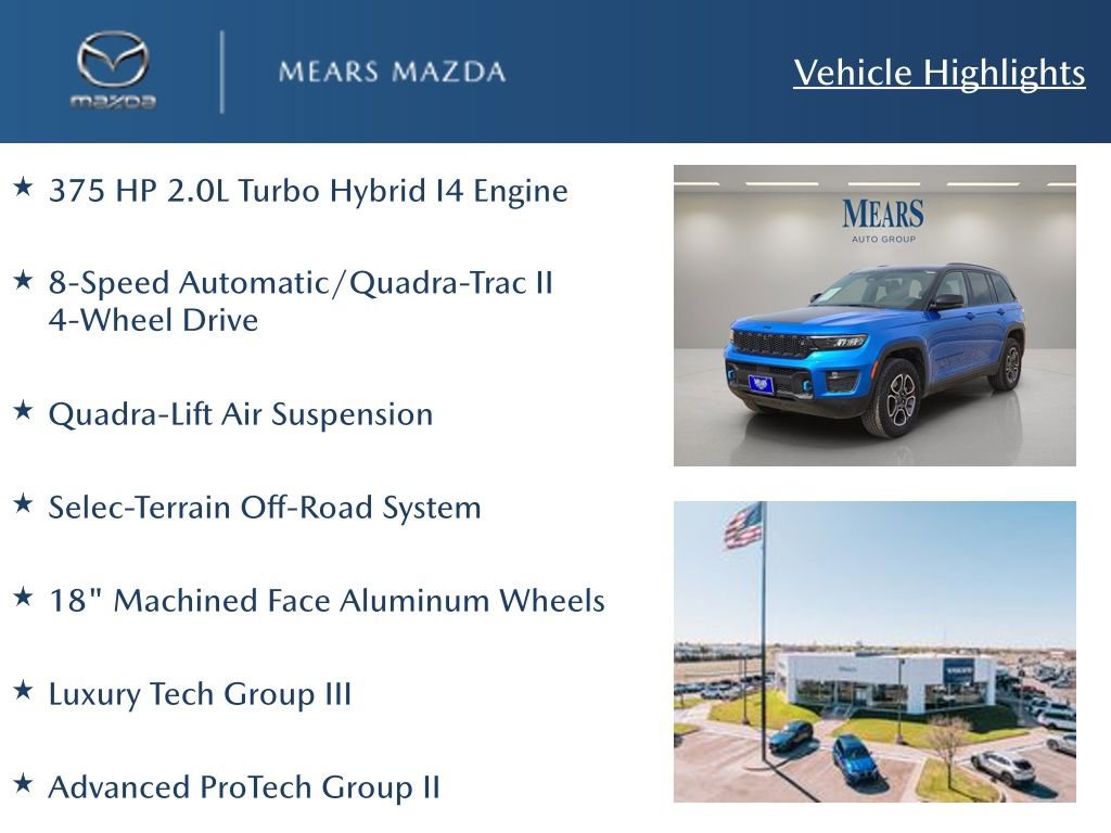 Used 2023 Jeep Grand Cherokee Trailhawk w/ Advanced Protech Group II AWD/4WD image 2