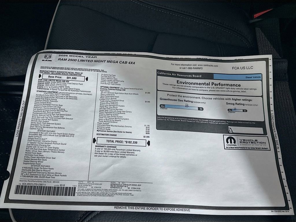 New 2026 RAM 2500 Limited image 21