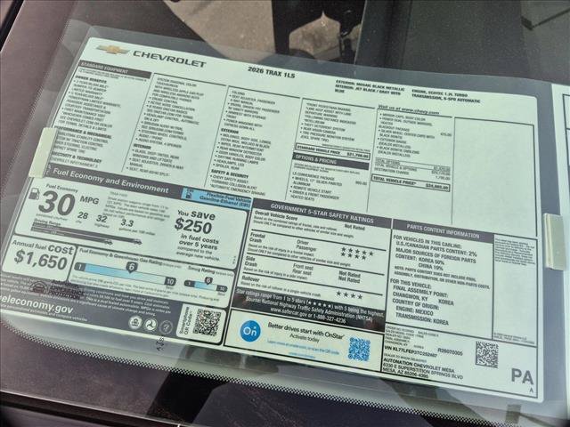 New 2026 Chevrolet Trax LS w/ LS Convenience Package FWD image 17