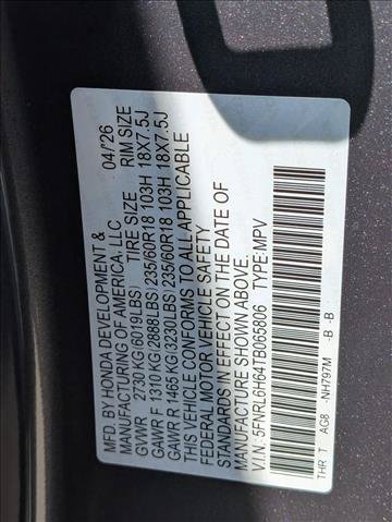 New 2026 Honda Odyssey EX-L image 19