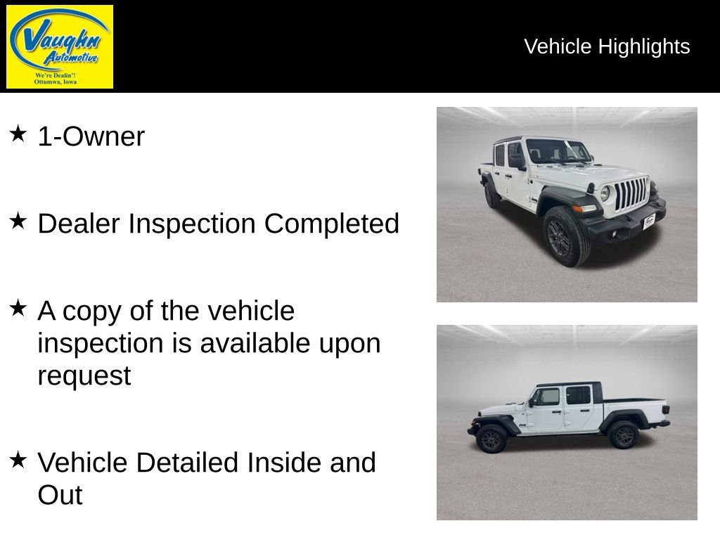 Used 2020 Jeep Gladiator Sport w/ Quick Order Package 24S AWD/4WD image 2