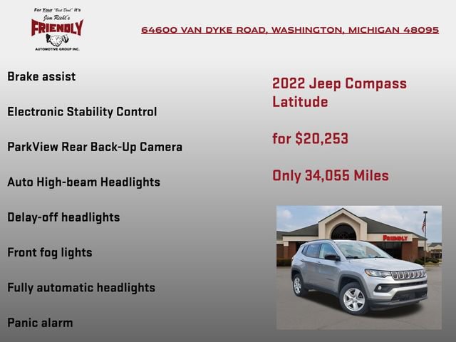 Used 2022 Jeep Compass Latitude AWD/4WD image 20
