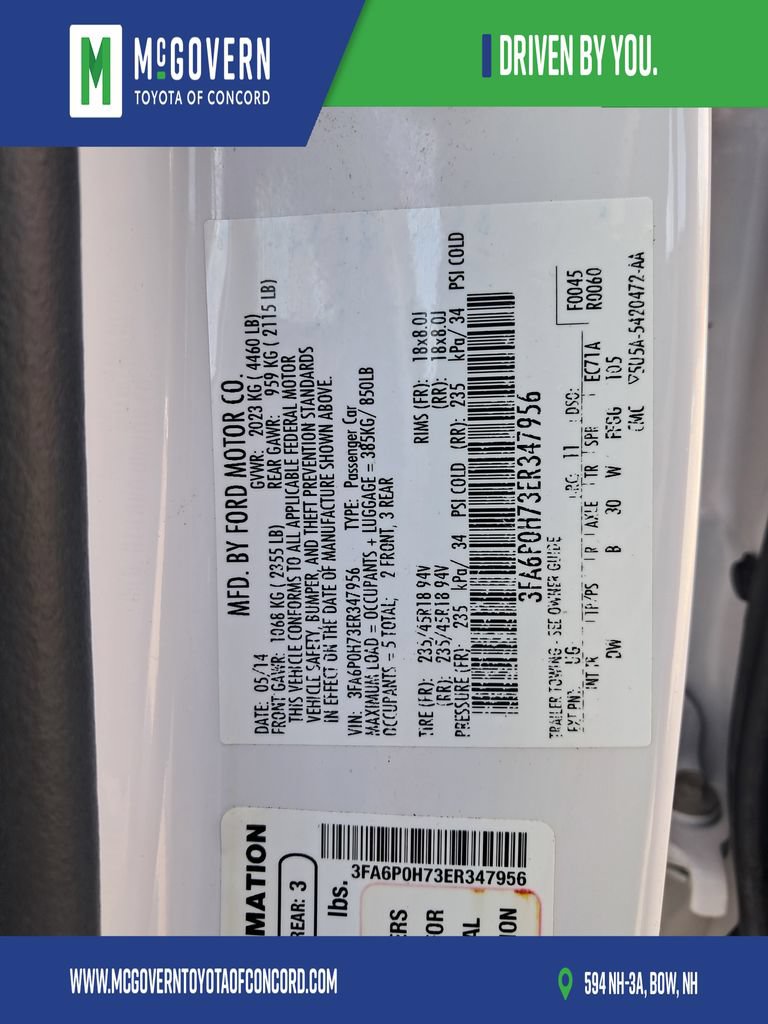 Used 2014 Ford Fusion SE w/ Equipment Group 201A FWD image 27