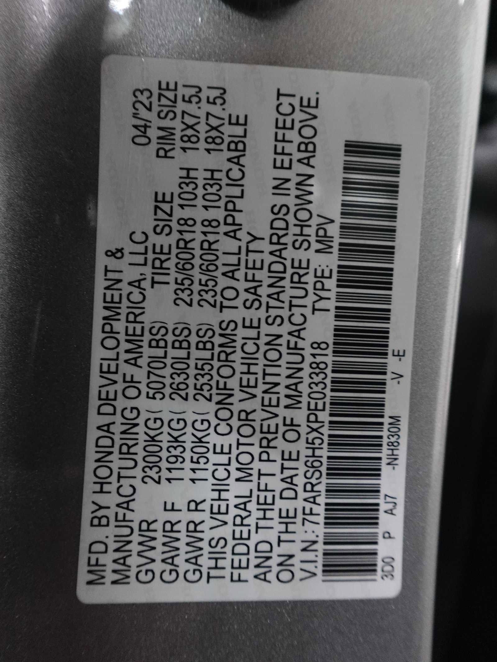 Certified 2023 Honda CR-V Sport image 30