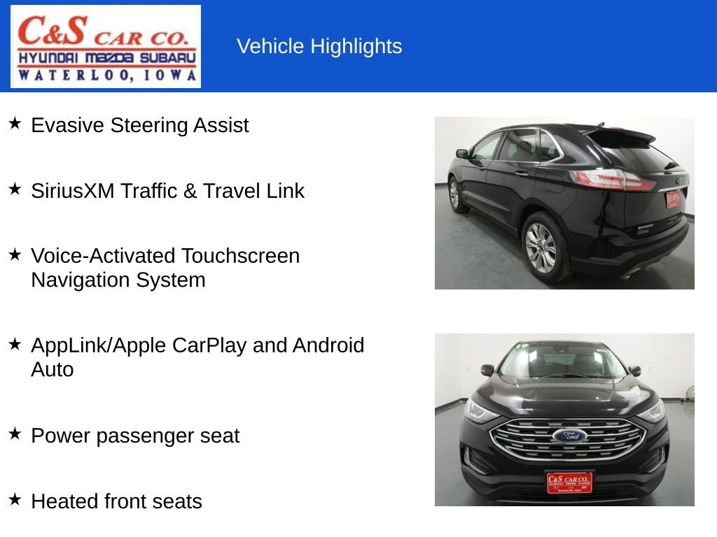 Used 2019 Ford Edge Titanium w/ Cold Weather Package AWD/4WD image 19