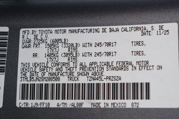 New 2025 Toyota Tacoma SR5 image 15